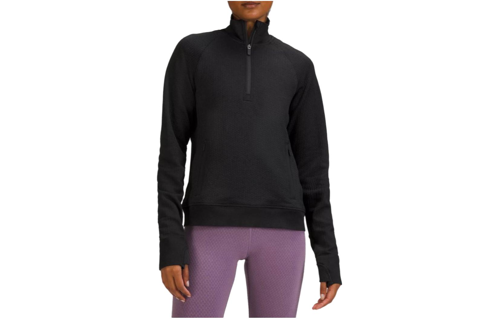 Order (W) Lululemon修身保暖纯色长袖运动卫衣 LW3DF6S