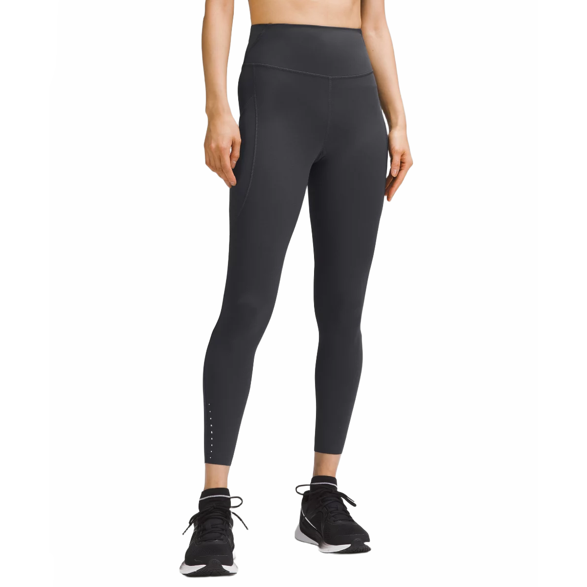 (Women) Lululemon Fast and Free High-Waisted Tights Graphite Gray LW5FKEA