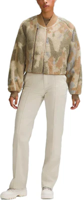 (W) Chaqueta Bomber de Felpa Lululemon Estampado Irregular con Cremallera y Cuello en V LW4CD1S Sizing (W) Chaqueta Bomber de Felpa Lululemon Estampado Irregular con Cremallera y Cuello en V LW4CD1S