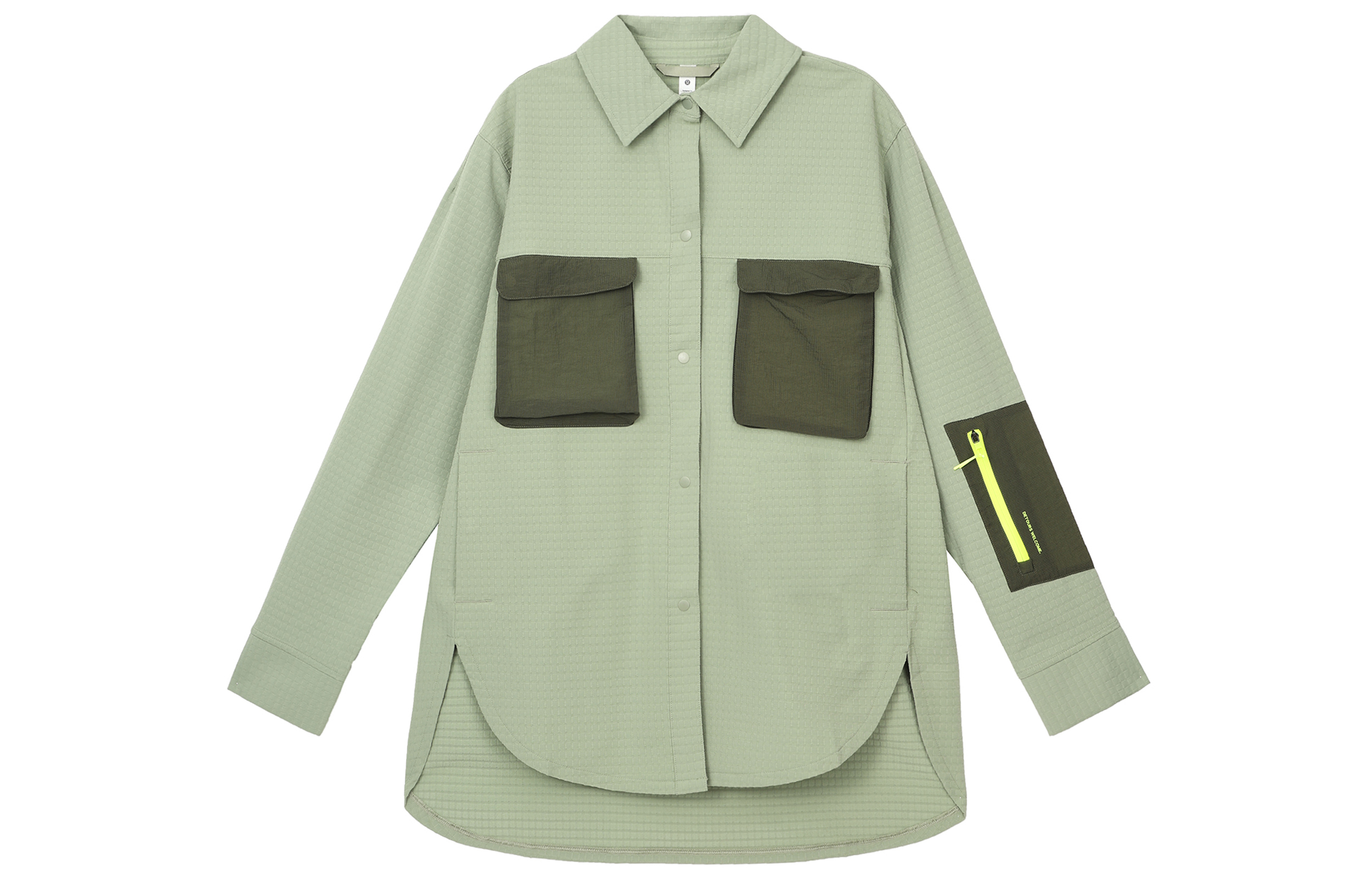 Shop (Women) Lululemon Fleece Hiking Overshirt Long-Sleeve Casual Button Jacket LW3FO3S