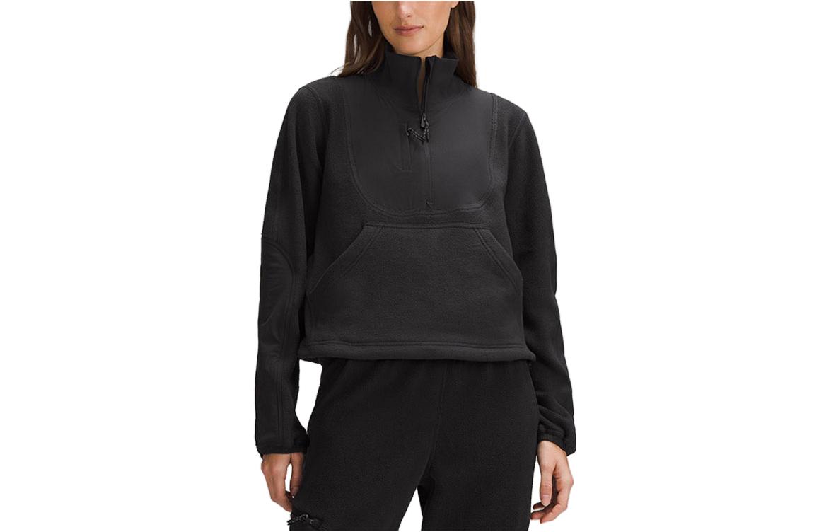 (Women) Lululemon Fleece Ripstop Half-Zip Long-Sleeve Pullover Sweatshirt LW3GZDS