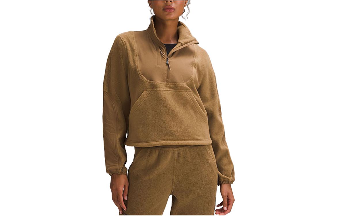 Purchase (W) ルルレモン フリース リップストップ ハーフジップ 長袖 プルオーバースウェット LW3GZDS