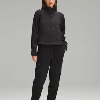 (W) ルルレモン フリース リップストップ ハーフジップ 長袖 プルオーバースウェット LW3GZDS Sizing (W) ルルレモン フリース リップストップ ハーフジップ 長袖 プルオーバースウェット LW3GZDS