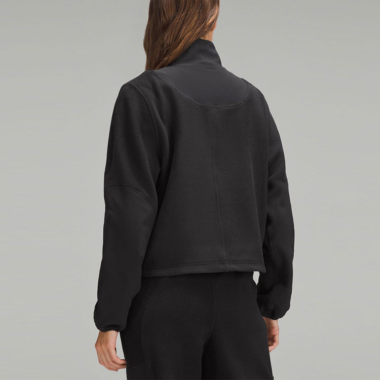 Cheap (W) ルルレモン フリース リップストップ ハーフジップ 長袖 プルオーバースウェット LW3GZDS