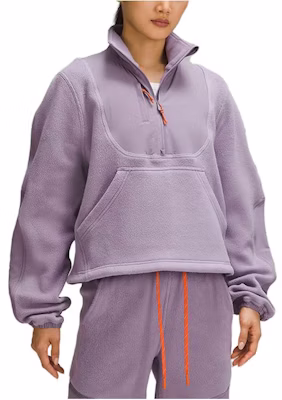 (W) ルルレモン フリース リップストップ ハーフジップ 長袖 プルオーバースウェット LW3GZDS 1