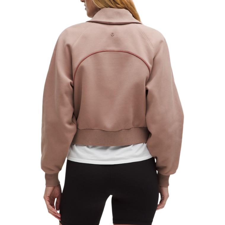 Lookbook (W) Chaqueta Lululemon Fleece Varsity Casual Color Sólido - Cómoda y con estilo LW3IVHS