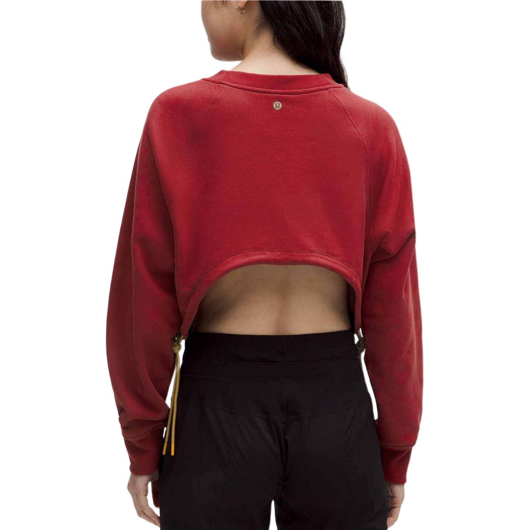 Lookbook (W) Lululemon 法式毛圈布寬鬆長袖短版衛衣 LW3IM5S