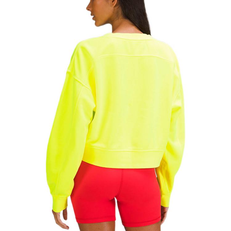 Shop (W) Lululemon FW22 素色短版圓領長袖上衣 LW3FNVS