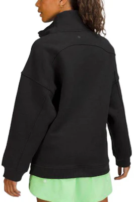 (W) ルルレモン FW22 厚手 無地 ハイネック ハーフジップ プルオーバースウェット LW3FICS 2