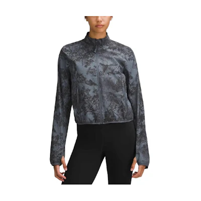 (Women) Lululemon FW24 Lightweight Running Jacket Sketch Print Multicolor LW4CGES