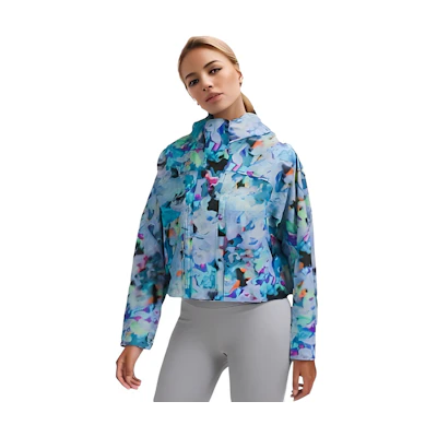 (Women) Lululemon Gradient Waterproof Hooded Jacket - Colorful Print LW4BRVS