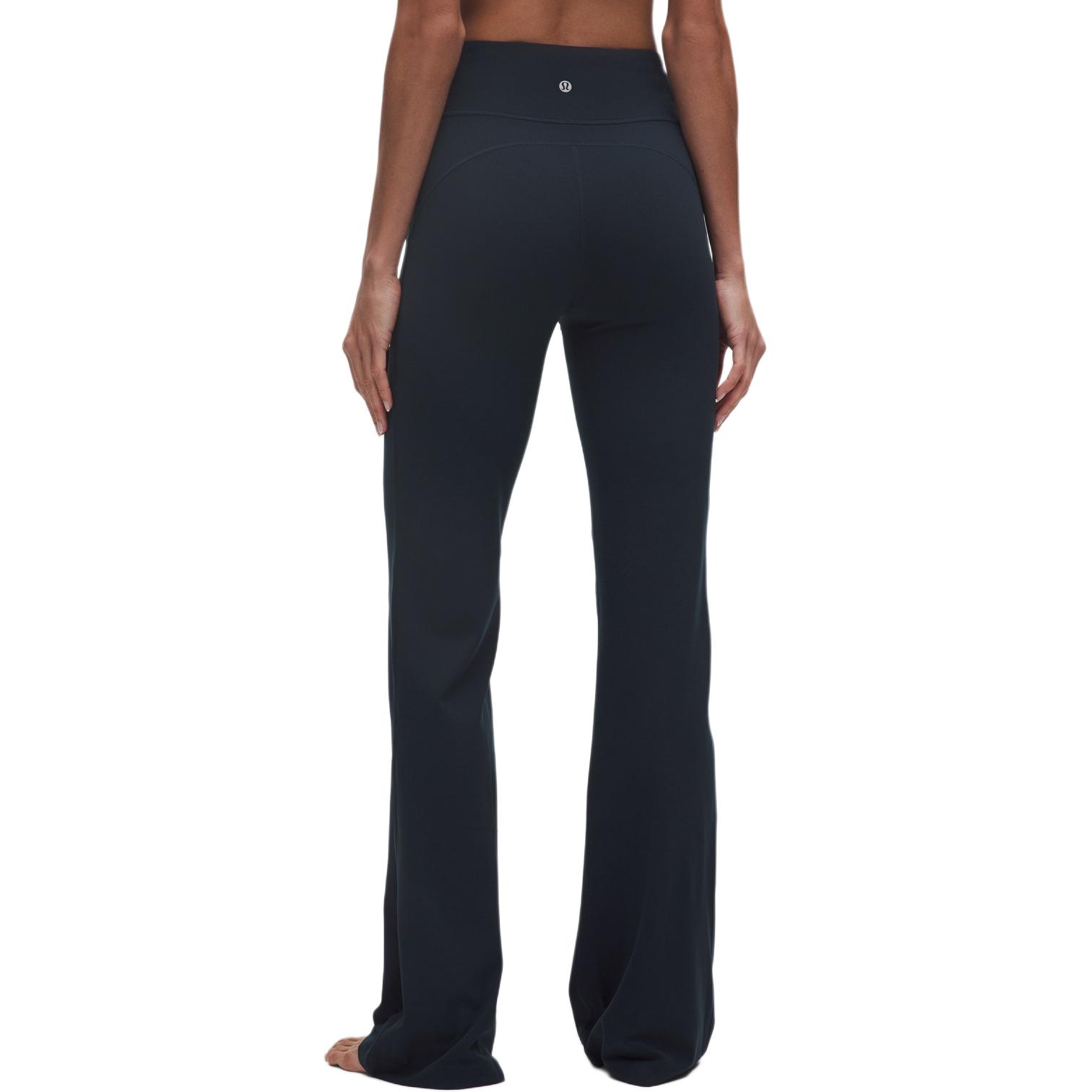 Lookbook (W) Lululemon Groove Seluar Yoga Wanita Pinggang Tinggi - Kain Nulu, Warna Solid. LW5IGGS