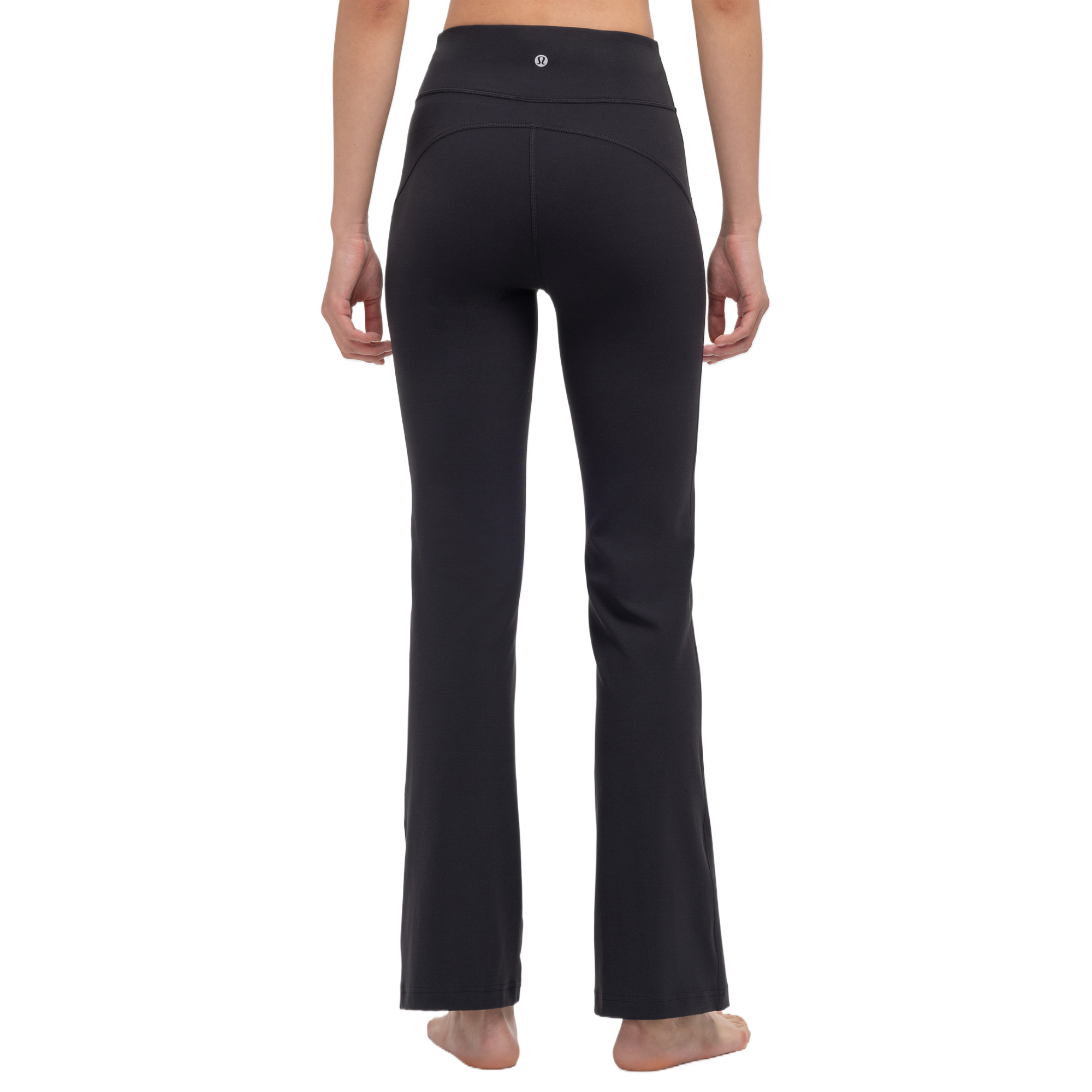 Purchase (W) Lululemon Groove Seluar Yoga Wanita Pinggang Tinggi - Kain Nulu, Warna Solid. LW5IGGS