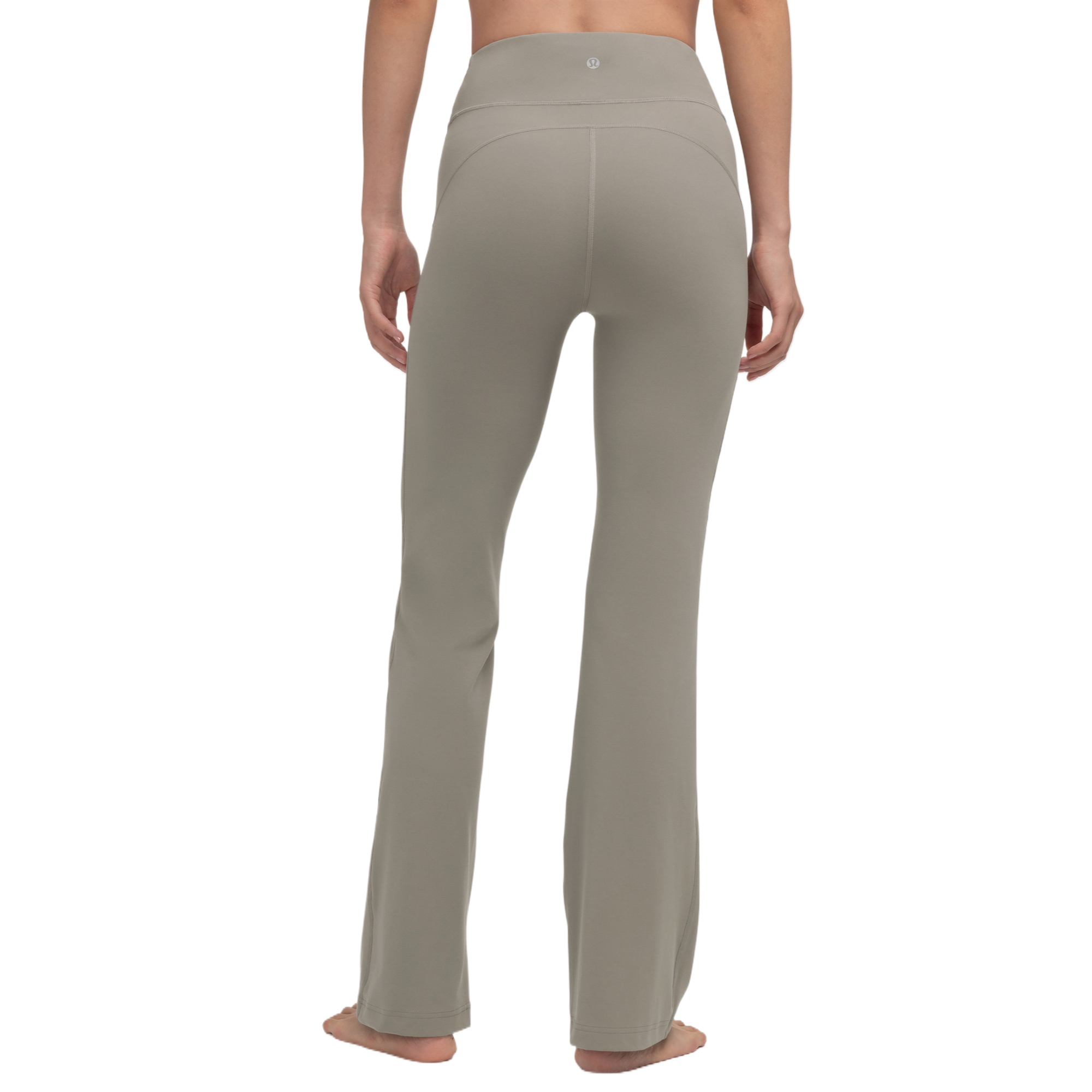 Cheap (W) Lululemon Groove Seluar Yoga Wanita Pinggang Tinggi - Kain Nulu, Warna Solid. LW5IGGS