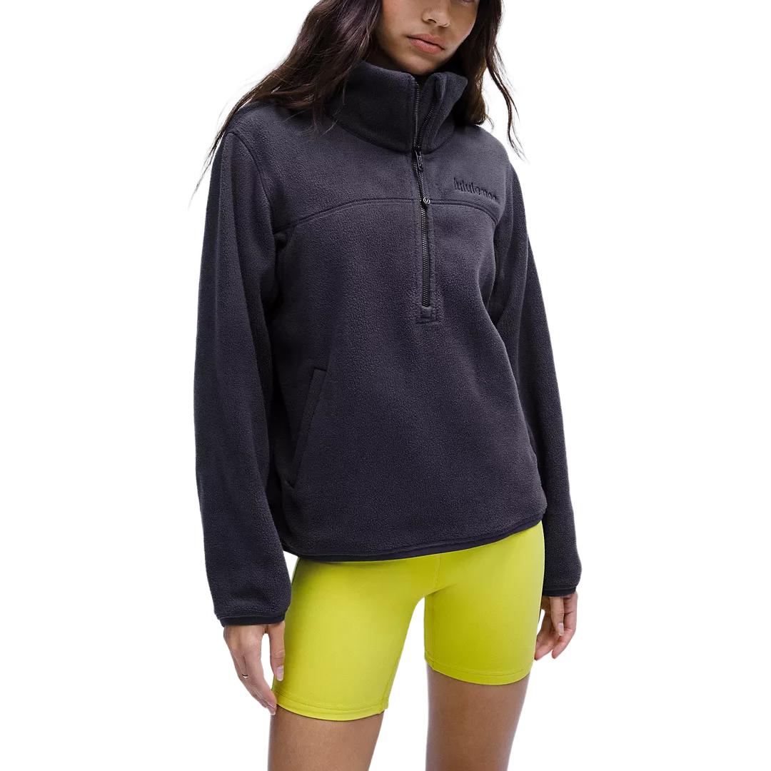 (Women) Lululemon Half-Zip Pullover Relaxed Fit Warm Long-Sleeve Sweatshirt LW3HIZS