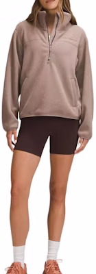 (W) ルルレモン ハーフジップ リラックスフィット 長袖 暖かいスウェットシャツ LW3HIZS 4