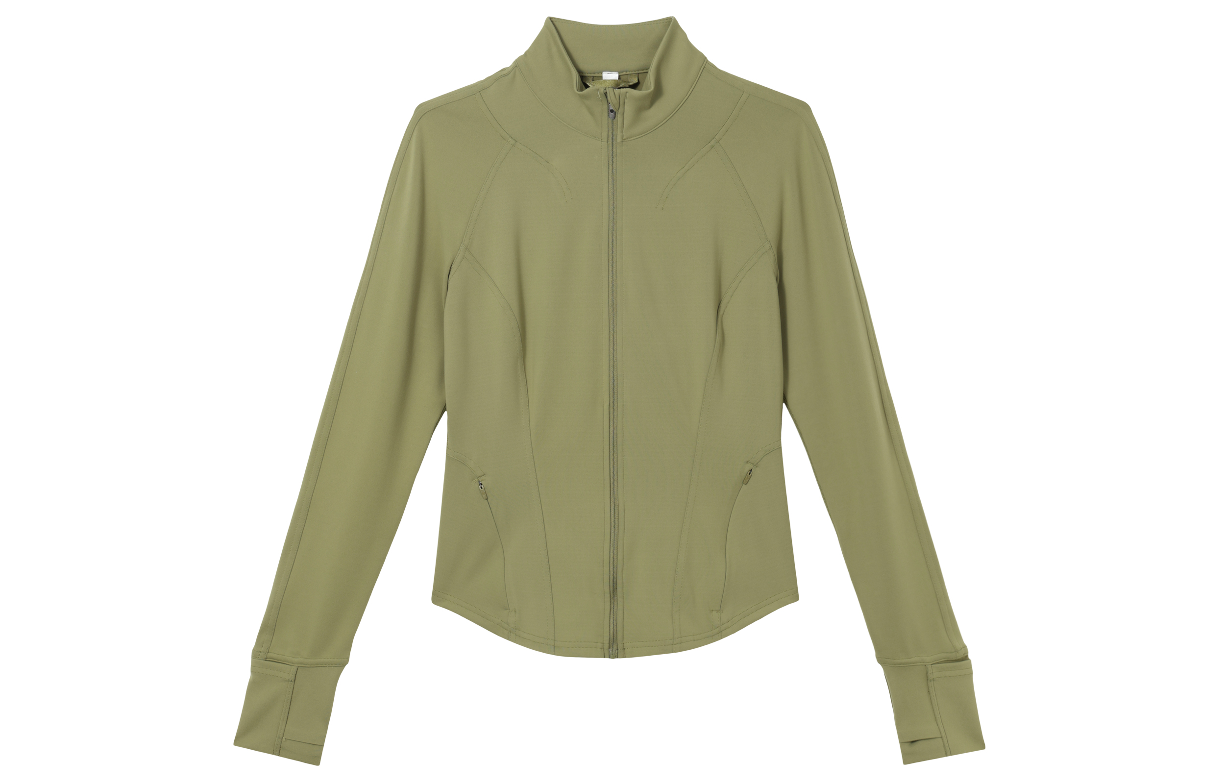 (Women) Lululemon InStill SmoothCover™ Slim Fit Zip Jacket Solid Color LW3EOOS