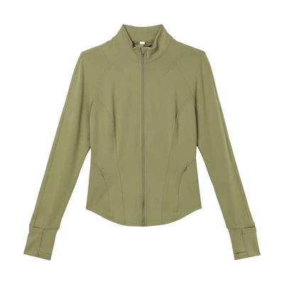 (Women) Lululemon InStill SmoothCover™ Slim Fit Zip Jacket Solid Color LW3EOOS