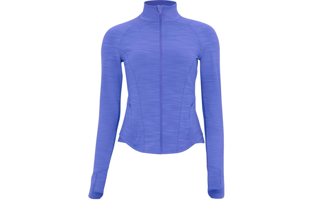 (Women) Lululemon InStill Solid Color Mock Neck Zip Jacket Indigo Blue LW3GUIS 圖 2