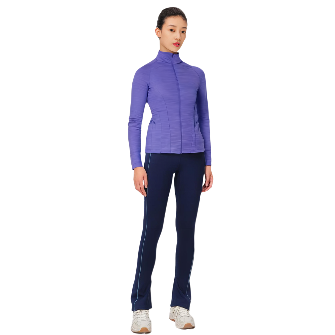 (Women) Lululemon InStill Solid Color Mock Neck Zip Jacket Indigo Blue LW3GUIS 圖 5