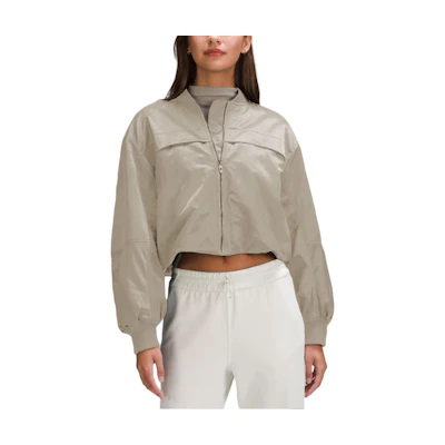 (Women) Lululemon Insulated Solid Color Baseball Collar Jacket LW4CCUS