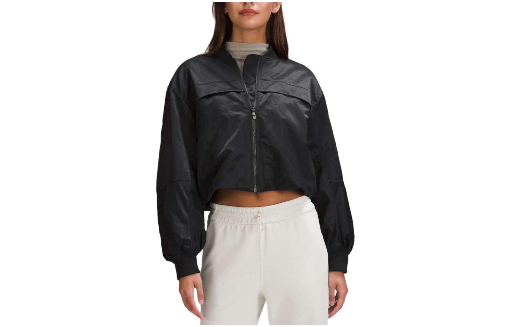 Lookbook (W) 룰루레몬 심플 컬러 야구 카라 재킷 (보온성) LW4CCUS