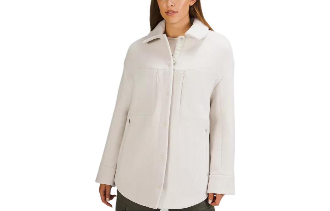 Buy (W) ルルレモン 断熱シャツカラー ボタンアップジャケット LW4BW3S