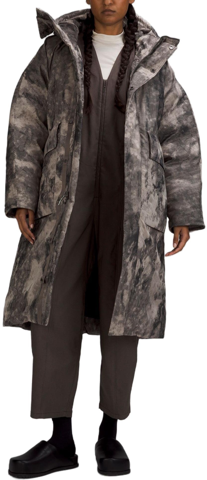 women-lululemon-lab-tie-dye-down-fill-hooded-long-jacket-phantom-jacquard-brown-lw-4-bxas