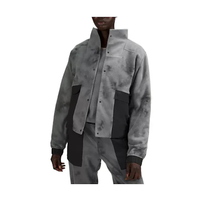 (Women) Lululemon LAB Diamond Tie-Dye Fleece High-Neck Long-Sleeve Jacket LW3FB1S