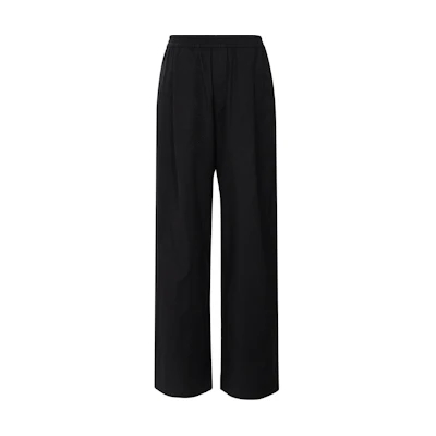 (Women) lululemon Lab Jacquard Black Wide-Leg Relaxed Fit Pants LW5FGHS