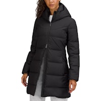 (Women) Lululemon Ladies' Winter Warrior Black Waterproof Down Jacket with Hood LW4BHSS (Women) Lululemon Ladies' Winter Warrior Black Waterproof Down Jacket with Hood LW4BHSS