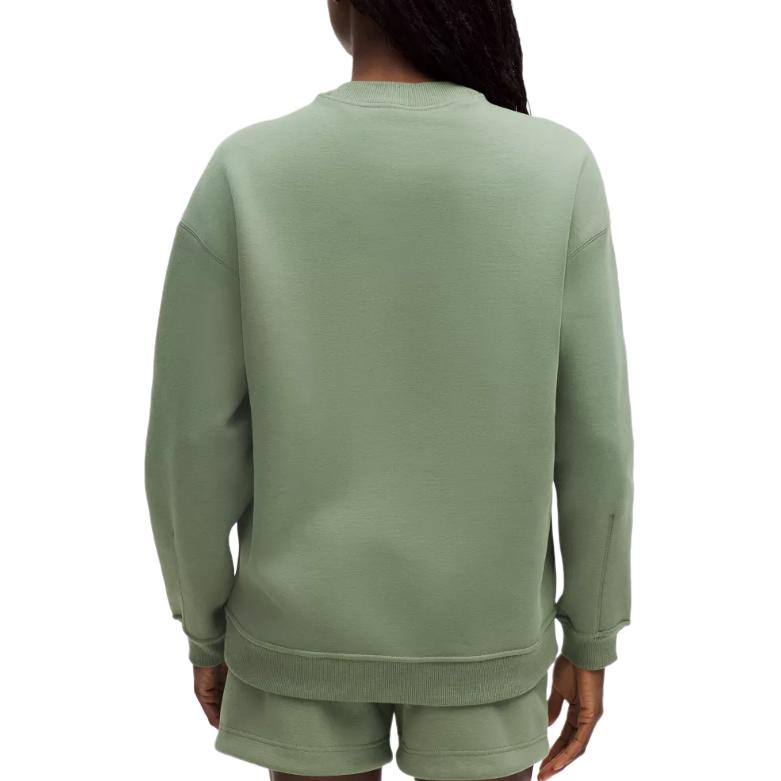 Cheap (W) Lululemon 字母標誌圓領長袖運動衫 LW3HRSS