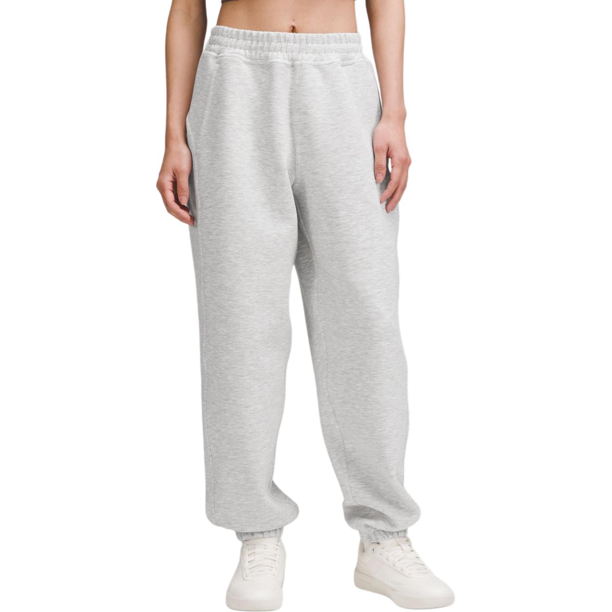 (Women) Lululemon Light Grey Relaxed Fit Jogger Sweatpants LW5GUEA