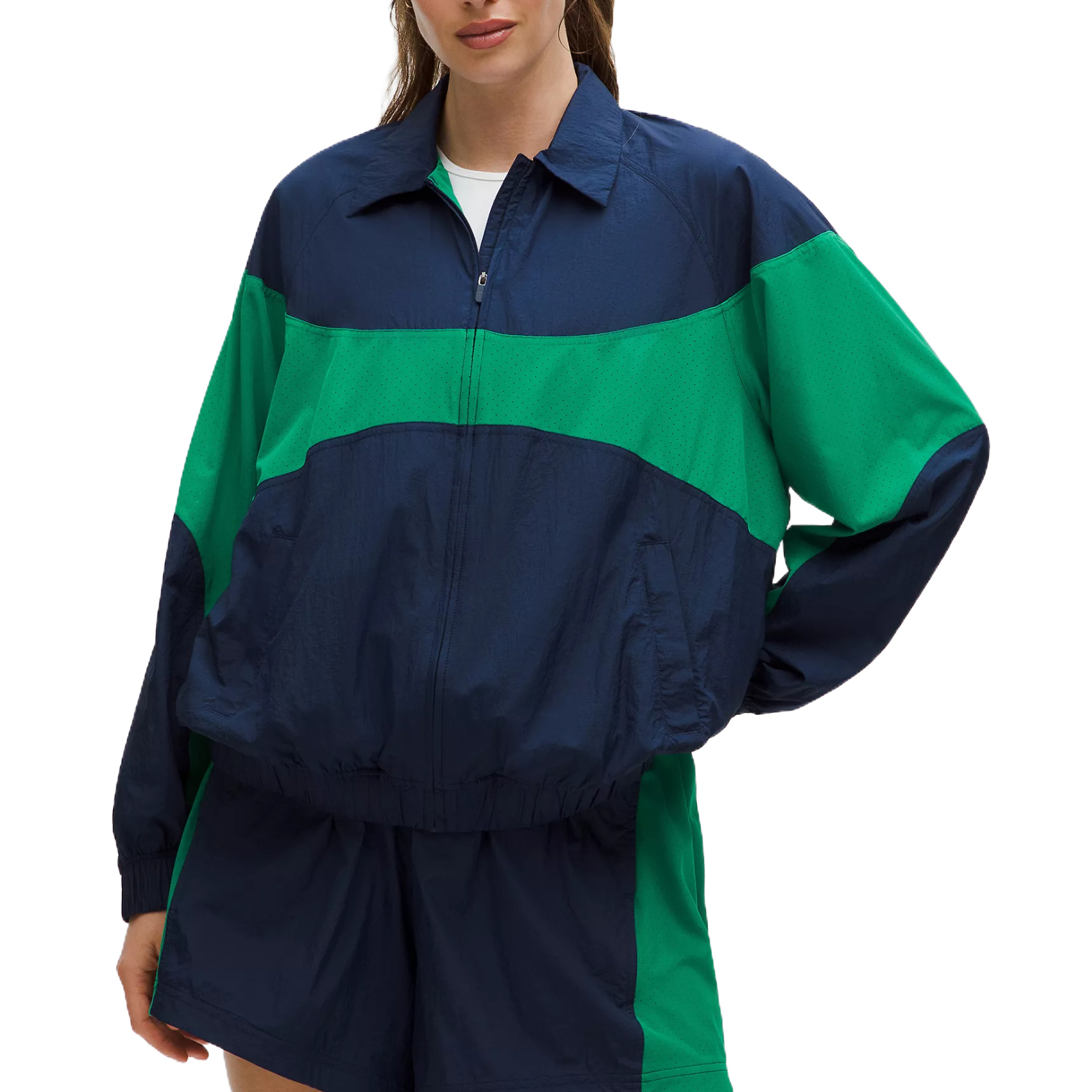 Order (W) Lululemon女款轻便尼龙防水耐用柔软时尚翻领夹克 LW3IPHS