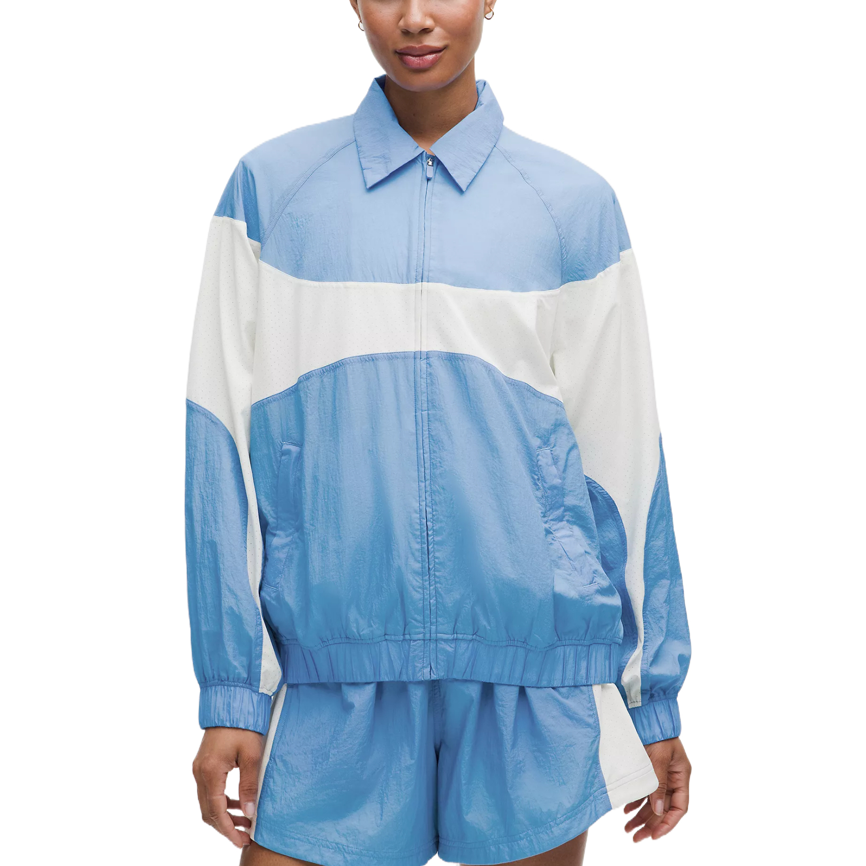 Purchase (W) Lululemon女款轻便尼龙防水耐用柔软时尚翻领夹克 LW3IPHS