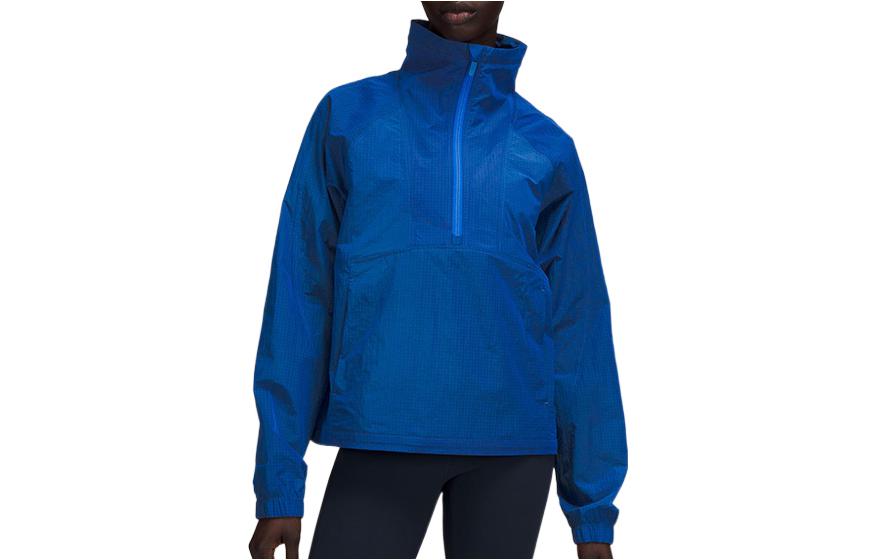 Order (W) Lululemon Jaket Pullover Separuh Zip Ringan Lelaki/Wanita LW4BT9S