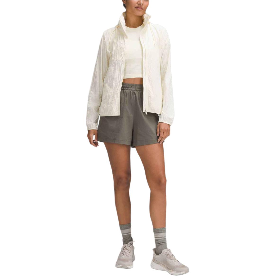 Shop (W) Lululemon 轻便SS24可收纳纯色徒步夹克 LW3HSYS