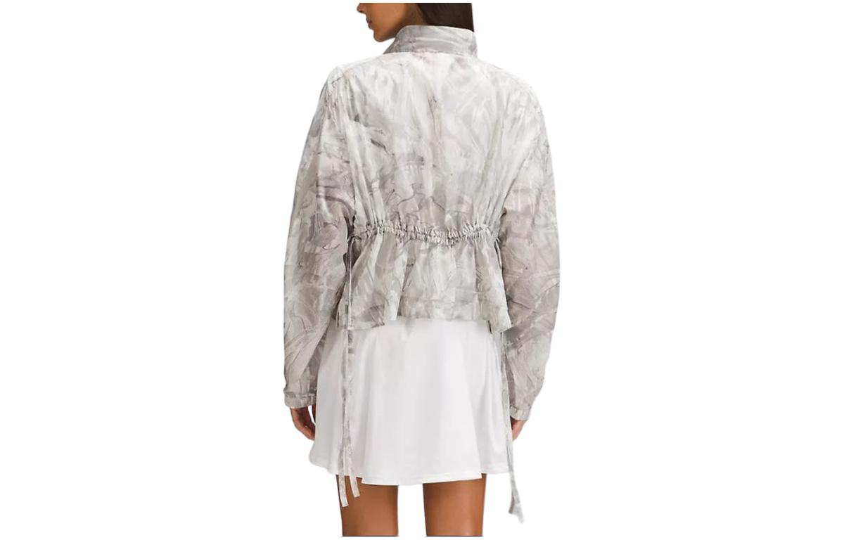 Lookbook (W) Lululemon 輕便防潑水側扣風衣外套 鴿灰色 LW3GQZS