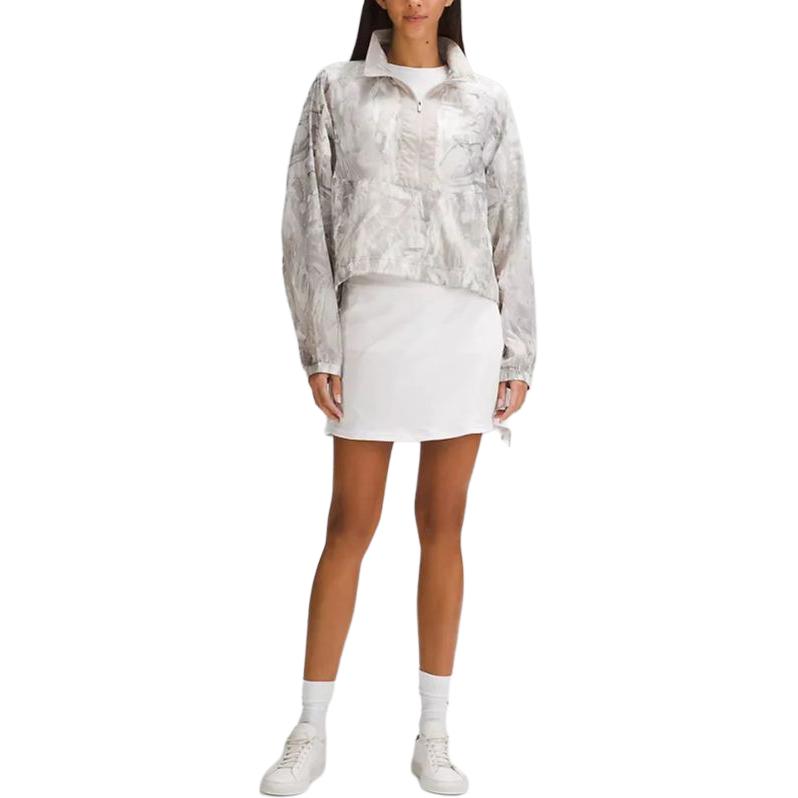 Shop (W) Lululemon 輕便防潑水側扣風衣外套 鴿灰色 LW3GQZS