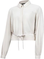 Purchase (Women) Lululemon Logo Charm Solid Color Relaxed Fit Long Sleeve Jacket LW3HURS