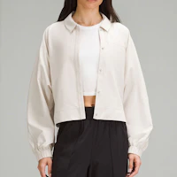Details for (Women) Lululemon Logo Charm Solid Color Relaxed Fit Long Sleeve Jacket LW3HURS