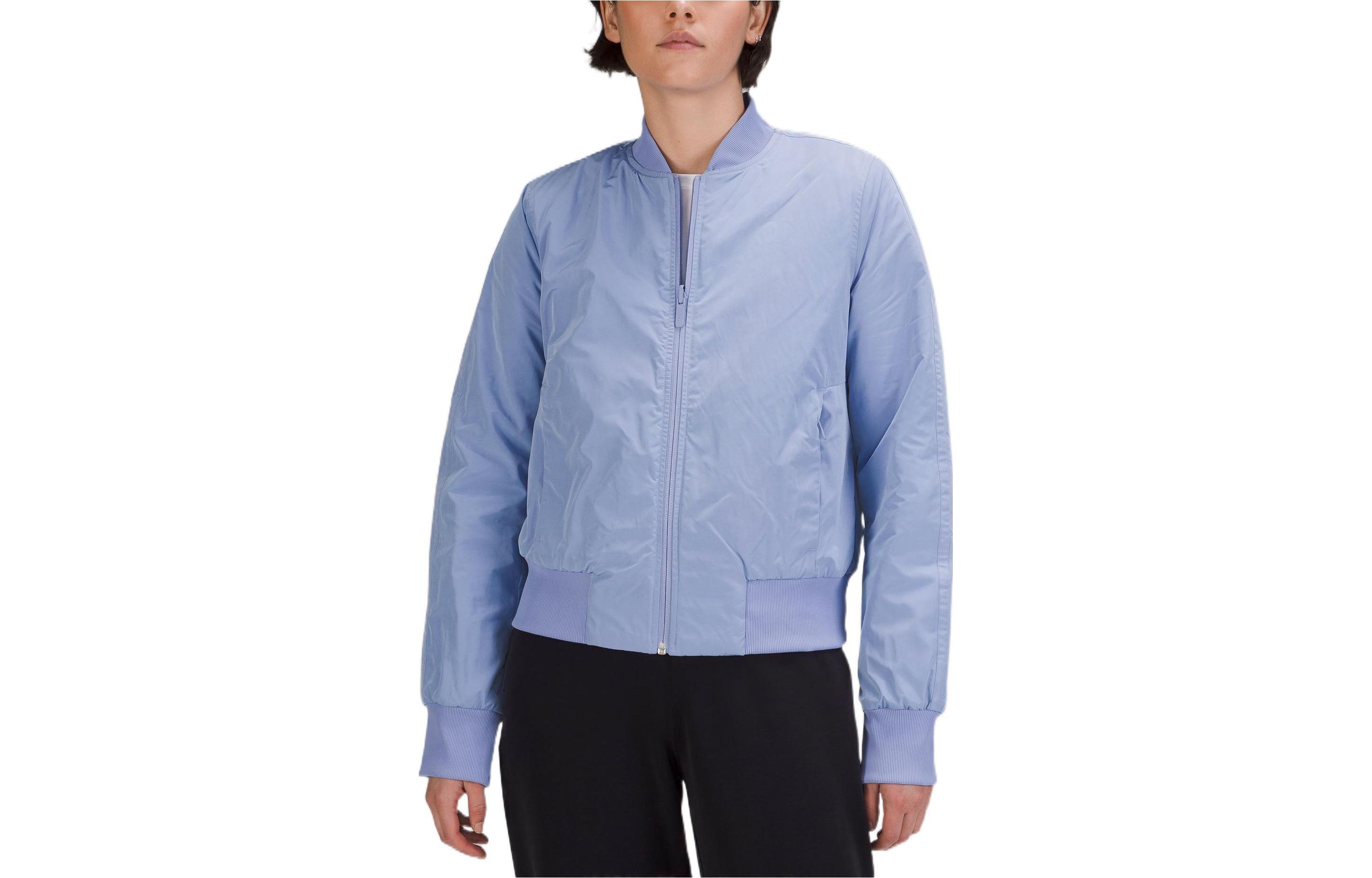(Women) Lululemon Non-Stop Glyde™ Full-Zip Solid Bomber Jacket LW4BX1S
