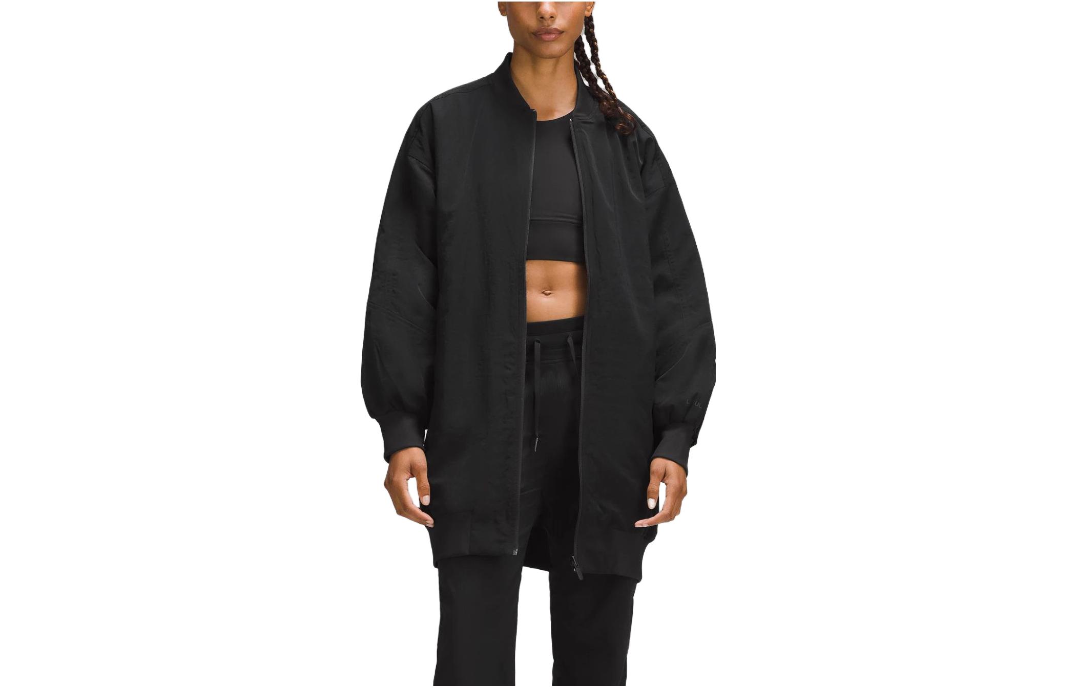 (Women) Lululemon Non-Stop Reversible Relaxed Fit Jacket Black LW4CCHS