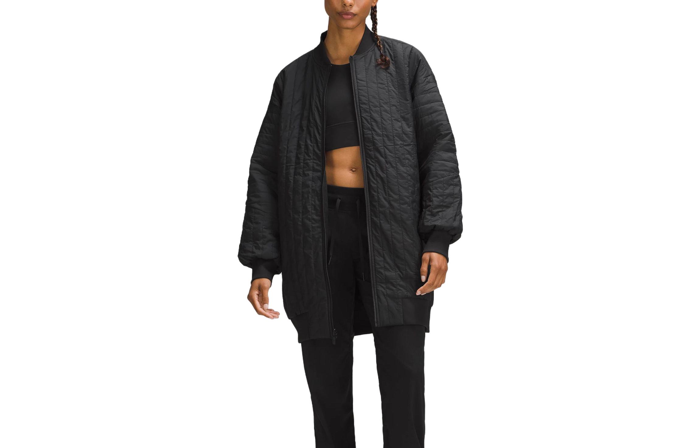 Lookbook (W) Lululemon 黑色双面休闲宽松版夹克 LW4CCHS