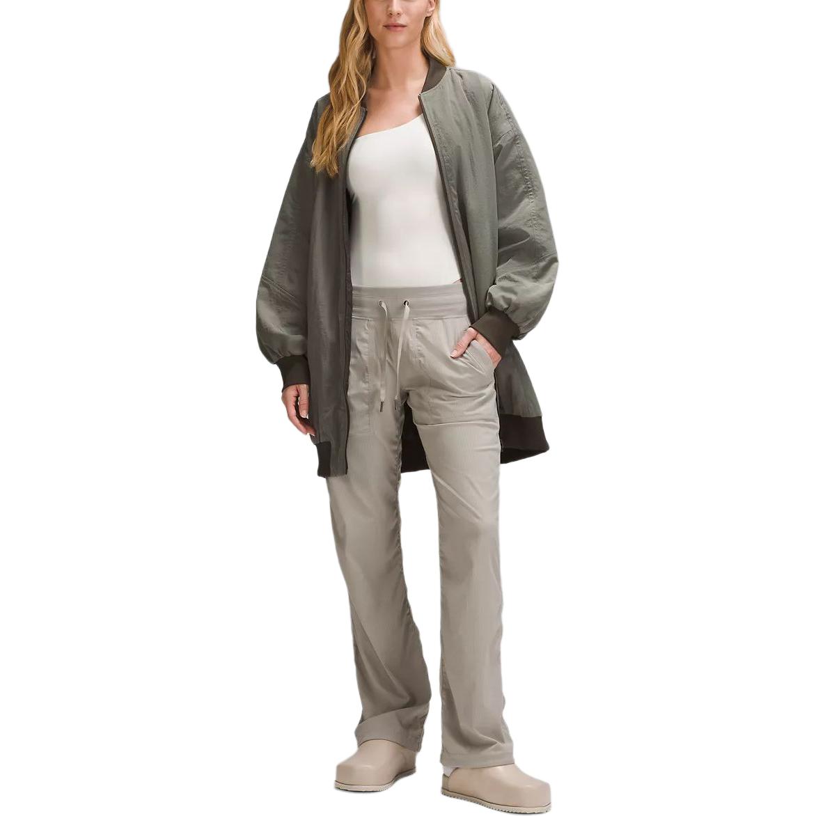 Sizing (W) Lululemon 黑色双面休闲宽松版夹克 LW4CCHS