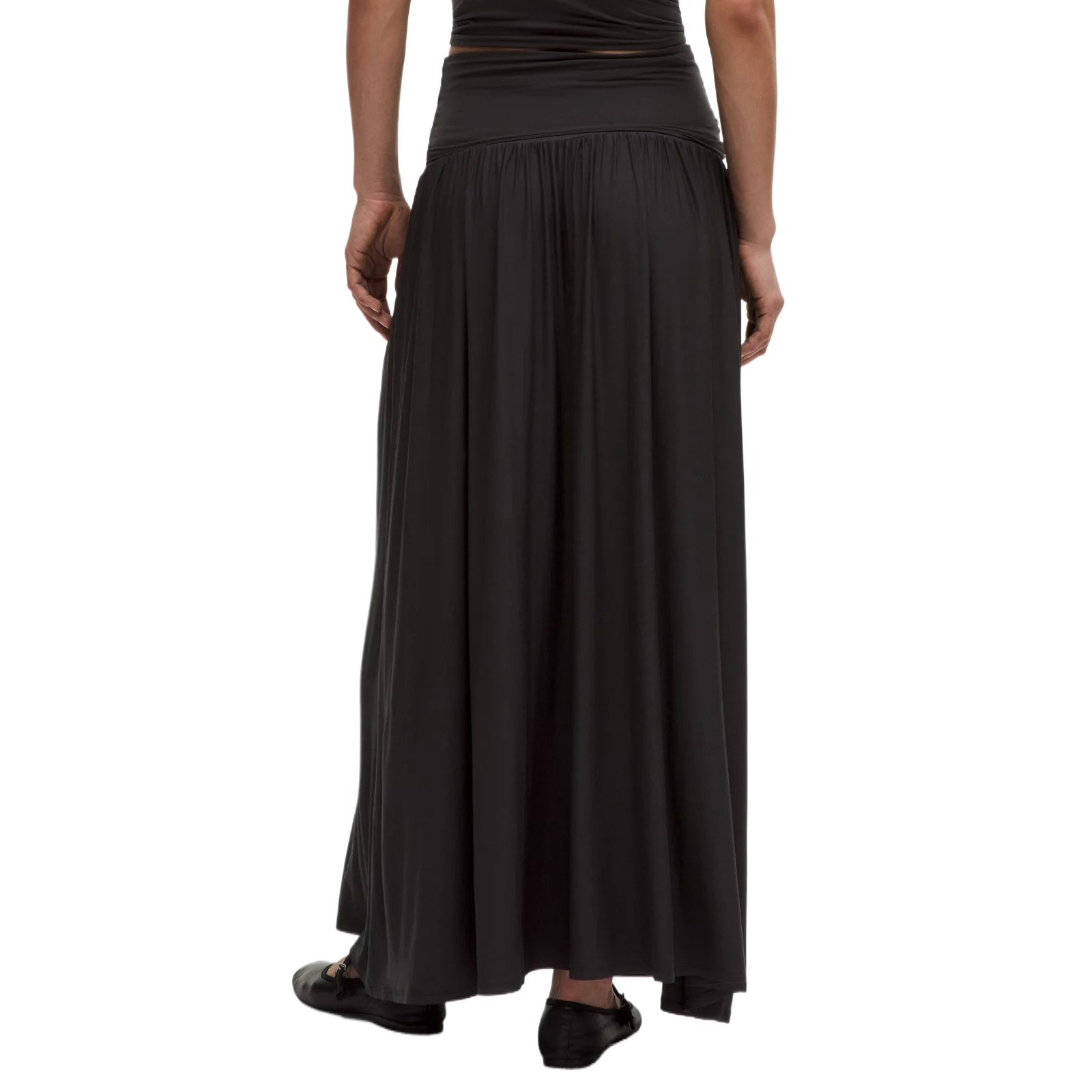 Lookbook (W) Lululemon Gaun Maxi 2-in-1 Kain Nulu™ Slim Kasual Panjang Wanita LW1FFRS