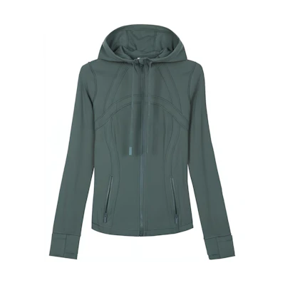 (Women) Lululemon Nulu™ Fabric Slim Fit Solid Zip Hoodie Jacket LW3HJJS