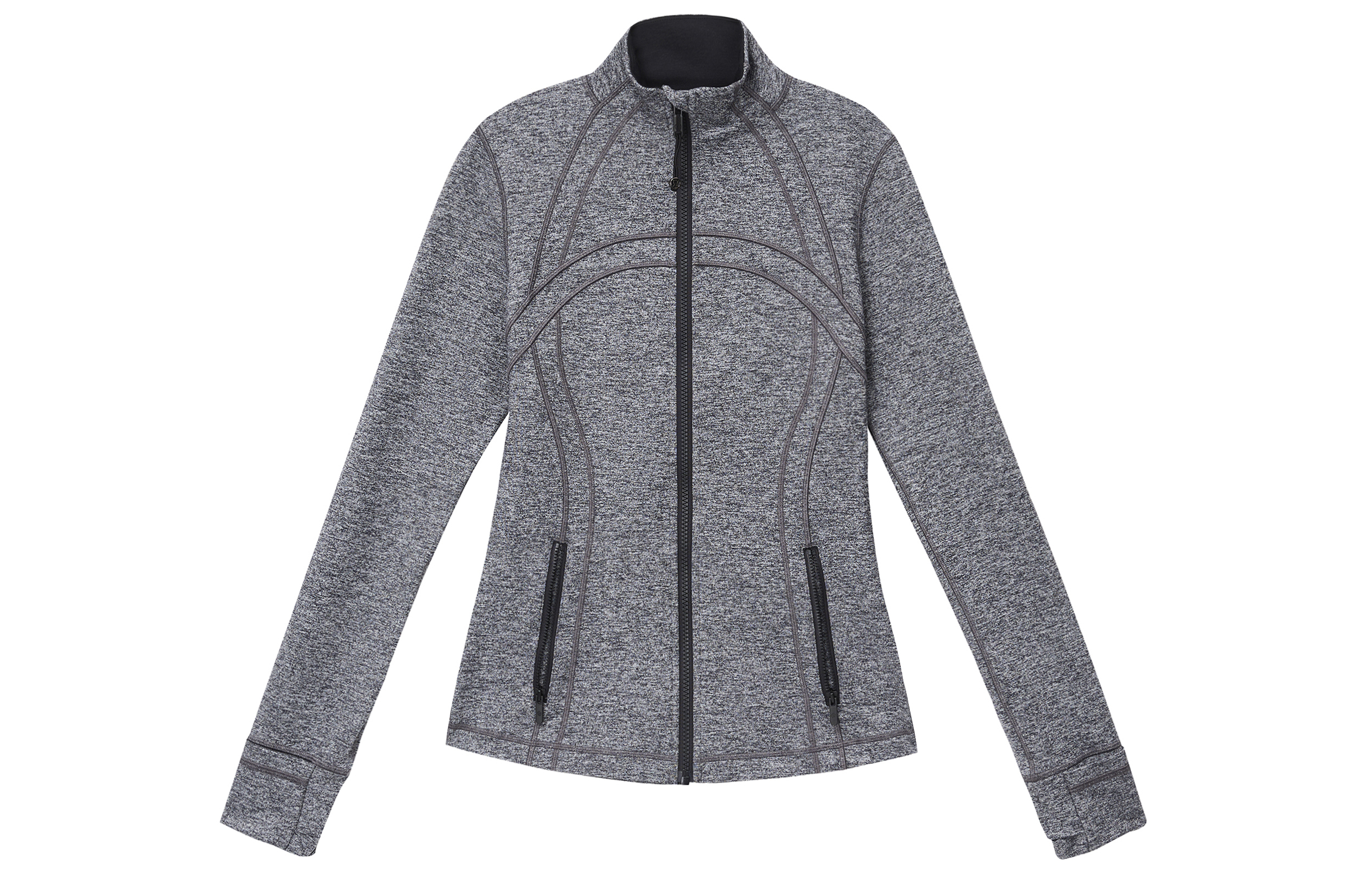 (Women) Lululemon Outdoor Athletic Zip Hoodie Jacket - Grey LW3HNFS