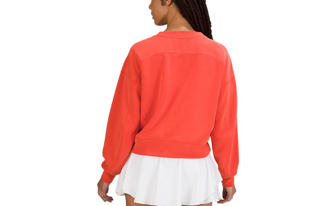 Shop (W) Lululemon Perfectly Oversized Crew Softstreme Pullover Sweatshirt SS23 LW3GL9S