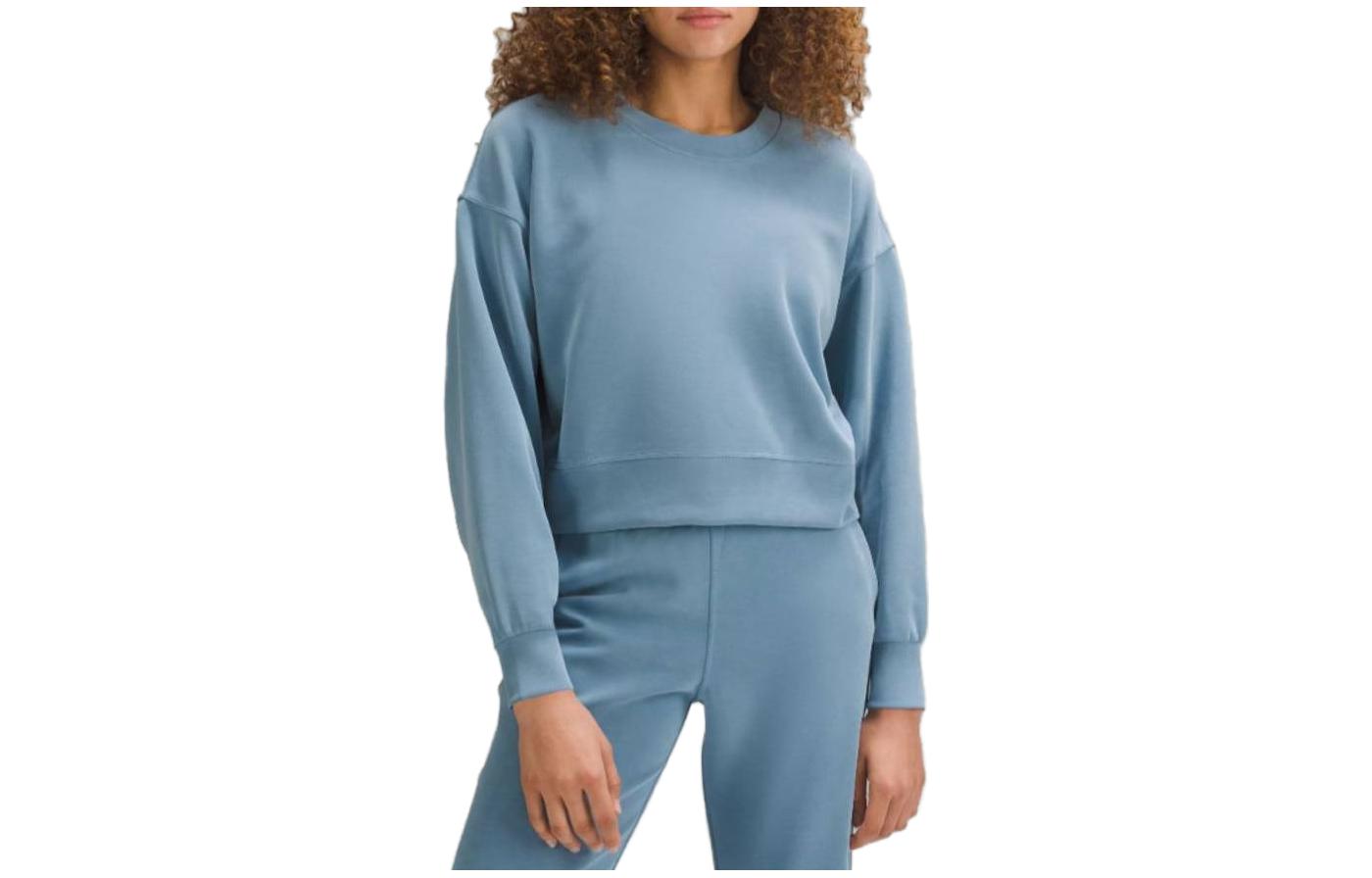 Cheap (W) Lululemon Perfectly Oversized Crew Softstreme Pullover Sweatshirt SS23 LW3GL9S